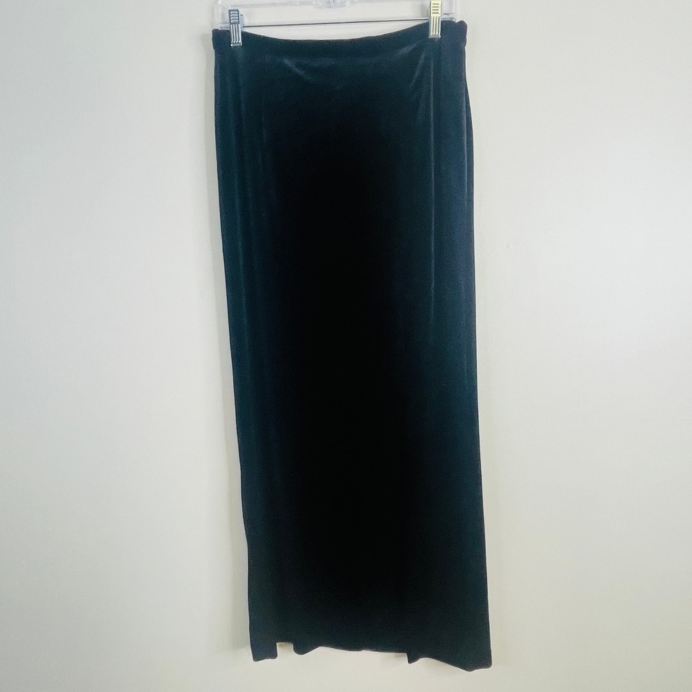 Vintage Velvet Long Evening Skirt 10 Maxi Straight Formal Holiday Elegant Party